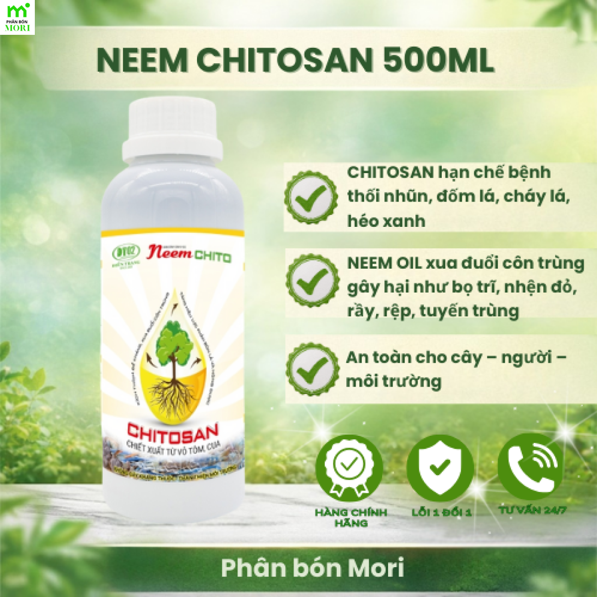 Bám dính Neem chito 500ml