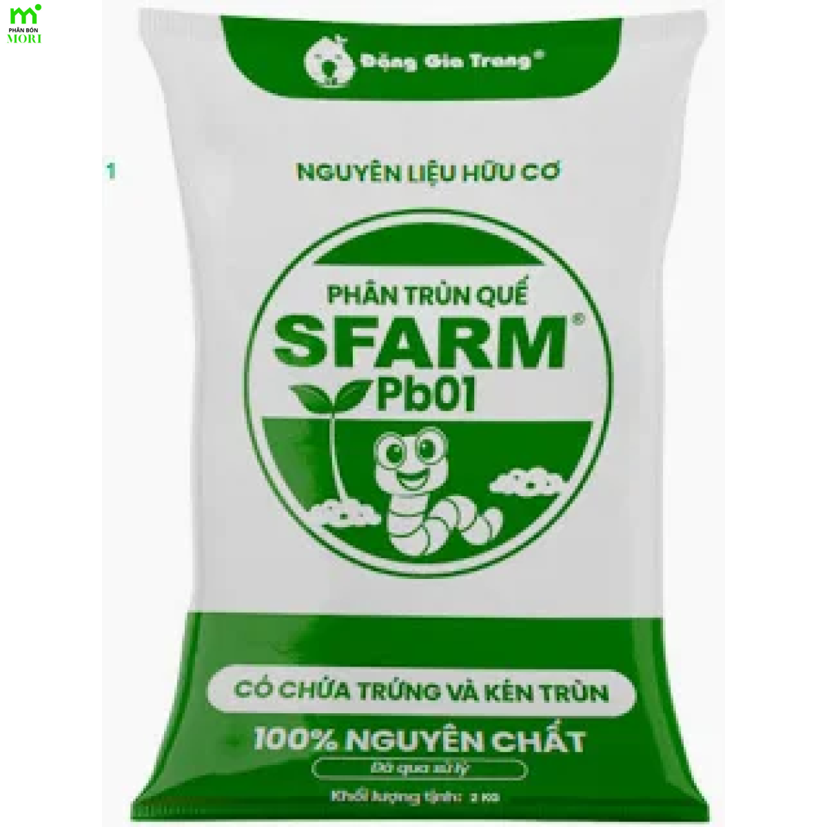 Phân Trùn Quế Hữu Có Sfarm, Dùng Để Trồng Rau Sạch Và Hoa Kiểng 2 Kg