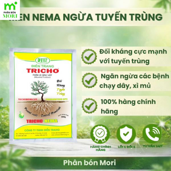 TRICHO NEMA Điền Trang 500g – Vi Sinh Tuyến Trùng, Thối Rễ
