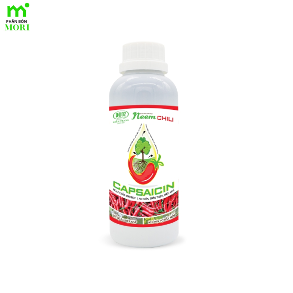 Bám dính neem chili 500ml chiết suất tỏi sả ớt kiểm soát côn trùng