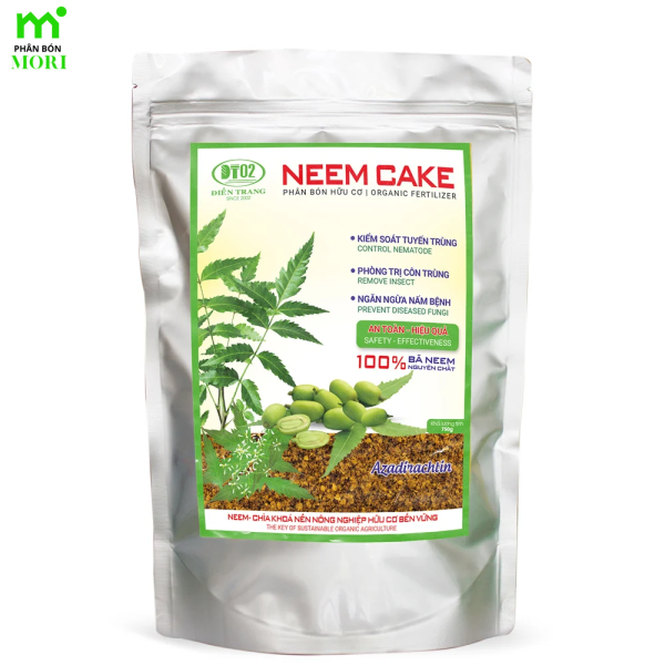 Phân Hữu Cơ Neem Cake - Trừ Cuốn Chiếu, Sùng Đất, Rệp Đất, Côn Trùng Gây Hại 750 Gram