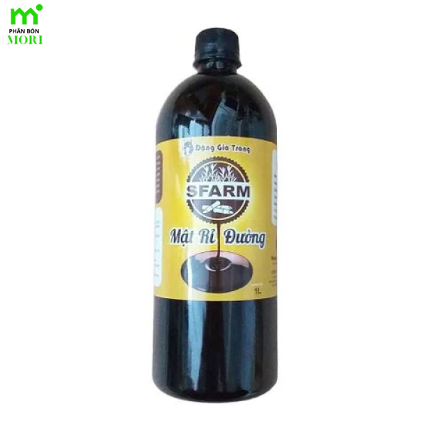 Mật rỉ đường SFARM (Chai 1 lít) – Nuôi cấy vi sinh, ủ phân bón và rác thải hữu cơ, xử lý nước thải, nông nghiệp, chăn nuôi